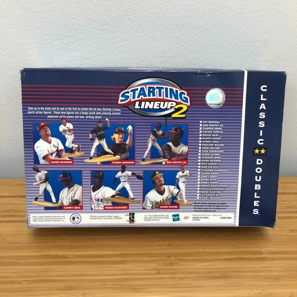 Hasbro Starting Lineup 2‎ MLB Guerrero Sosa Classic Doubles Figures 2000 Blue